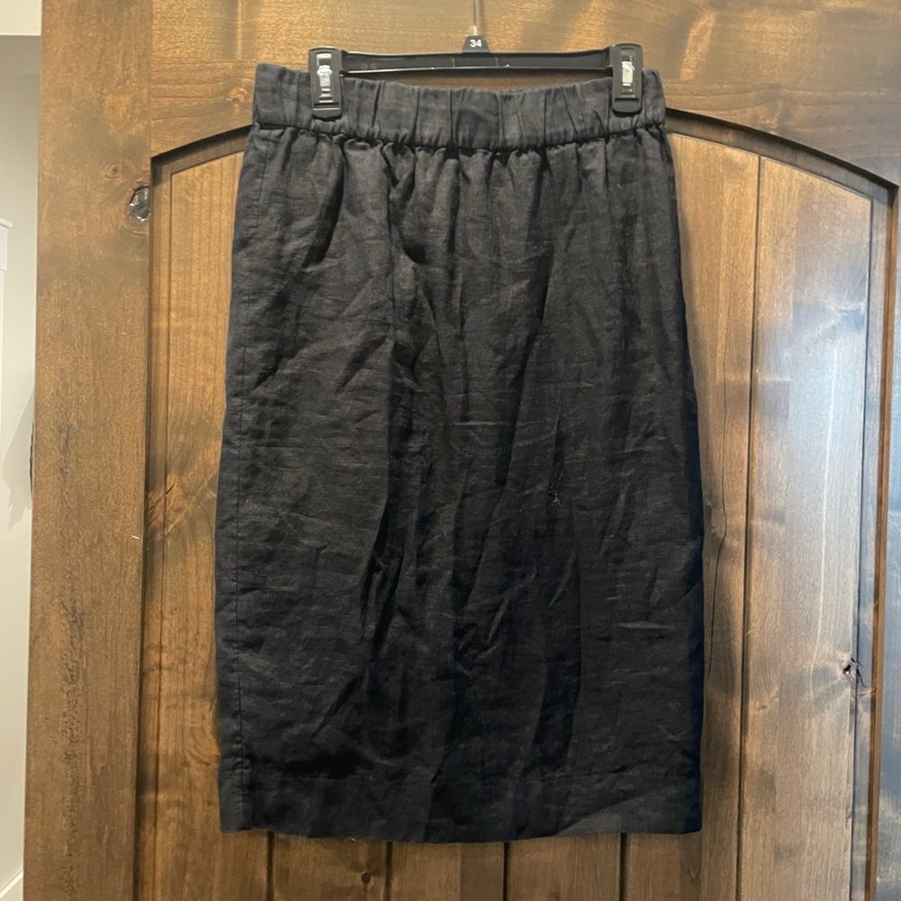 J Crew Linen Midi Skirt